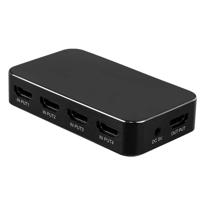HDMI 2.1 Switch Splitter 4x1 Repeater Switch Box Hub HDCP2.2HDR4K/60HZ