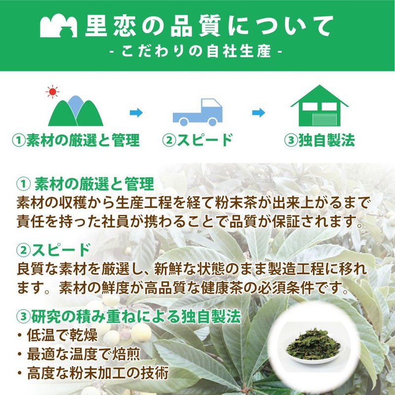 Satoren Loquat Leaf Tea, Made in Japan/Tokushima, 100% Loquat Leaf