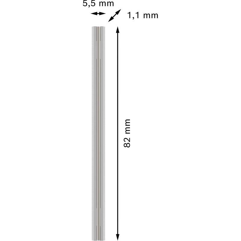 Bosch 2 x Pro Planer Blades (for Plastic-Coated Panels, Hardwood,