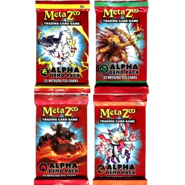 MetaZoo Alpha Lightning, Earth, Fire & Air Set of 4 Demo Deck Packs