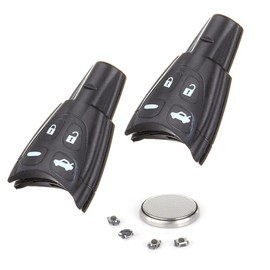2 Key Shell Case for 2003-2011 for Saab 9-5,2003-2011 for Saab 9-3 4 Button No Chip Remote Fob Blade