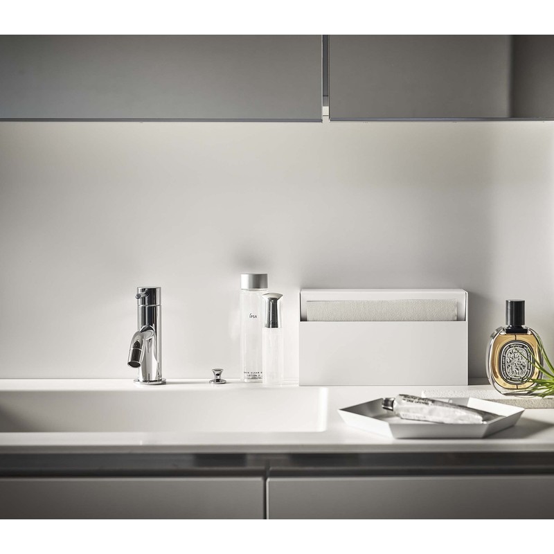 Yamazaki 5441 Wall Paper Holder, White, Approx. W 9.6 x