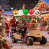 Golf Cart Decorations Kit,Parade Golf Cart Decoration Kit (Christmas)