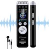64GB Digital Voice Recorder for Lectures Meetings,MP3 Player, Voice Activated