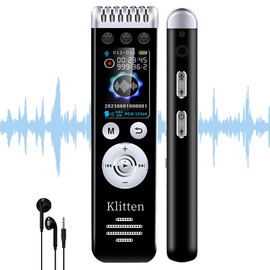 64GB Digital Voice Recorder for Lectures Meetings,MP3 Player, Voice Activated Recorder with Playback, Professional Audio Recorder