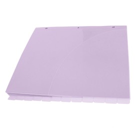 Angoily 12-Pack A4 Plastic Binder Pockets 3 Holes Sturdy Binder Dividers for Document Organization for School and Office Supplies