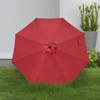YSSOA 9' Patio Umbrella 20" Capacity Fillable Heavy Duty Round
