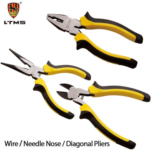 Cutting Plier SENRISE 6" 8" Cutter Plier Combination Side Needle-Nose Insulated Pliers for Cutting Wire Plastic Products Small Metal Wire 1PC (6" Combination Plier)