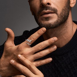 HUKKUN Bearded Dragon Rings 925 Sterling Silver Adjustable Bearded Dragon Warp Rings Jewelry Gifts for Women