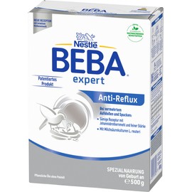 BEBA expert Anti-Reflux, AR Special Nutrition from Birth for Increased Belching and Spitting, Pack of 1 (1 x 500 g)