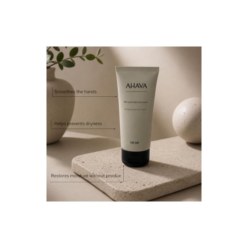 AHAVA Men's Mineral Hand Cream, 100 ml