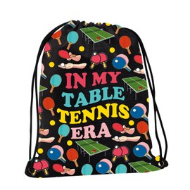 JYTAPP Table Tennis Gifts Ping Pong Gifts In My Table Tennis Era Drawstring Bag Table Tennis Lover Ping Pong Sports Player Gifts