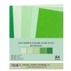 DJP 160GM Green Shade Card Pack - 5 Colours, 50