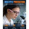 abtong Safety Glasses Over Eyeglasses — ANSI Z87.1 Certified Clear
