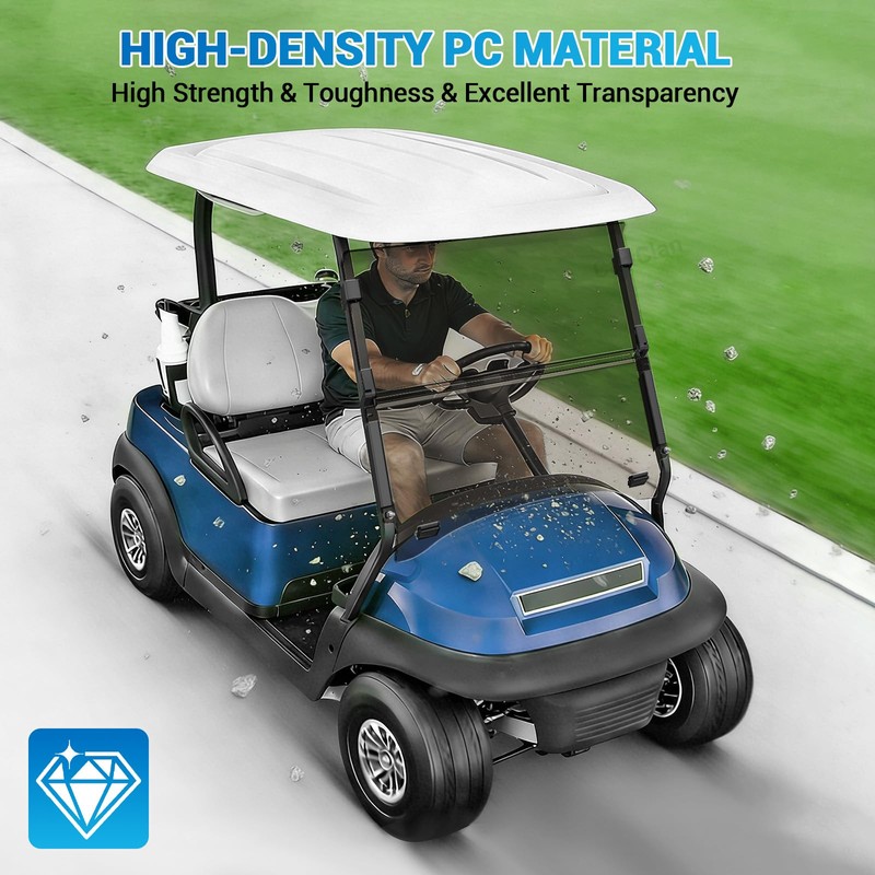 CartClan Golf Cart Windshield, Club Car Windshield for 2004-Up Precedent,