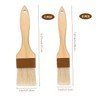 3pcs Natural Boar Bristle Brushes,Pastry Basting Brushes,for Barbecue,Outdoor Dining,Brush with