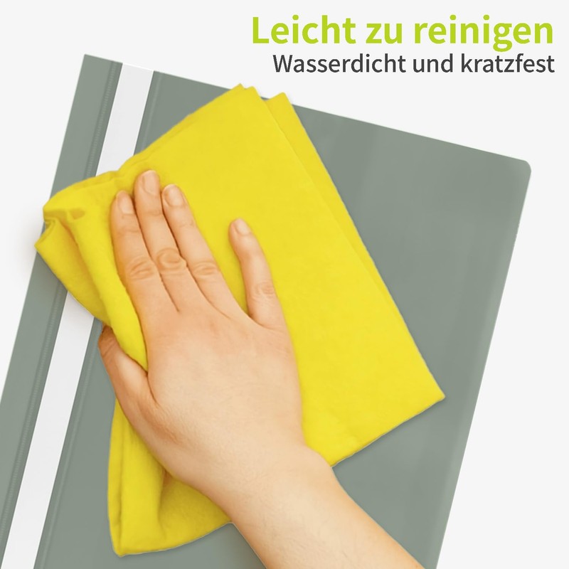 ACROPAQ - 10 x A4 file folders - transparent front