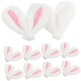 SUPVOX 20Pcs DIY Bunny Ear Hairpin Accessories Cute Cartoon Embellishments for Craft Projects for Hair Clips and Decorations for Creative and Festive Occasions