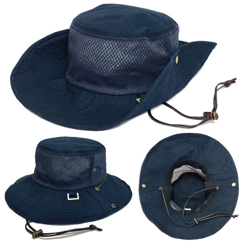 Hat-1462-02 Happy Hat, Cool Mesh, Safari Hat, Wide Brim, Non-stuffy,