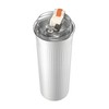 MYEEDA Tumbler with Lid, No Spilling, Tumbler with Straw, Stainless