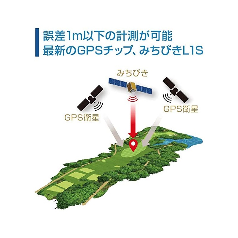 ShotNavi INFINITY (ショットナビ) BK Latest GPS Chip "M10" Green Shape