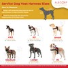 ALBCORP Reflective Service Dog Vest / Harness, Woven Polyester &