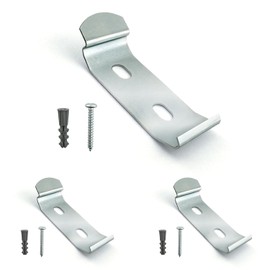 Amazing Drapery Hardware Vertical Blind Bracket Clips for 1-15/16 Inch Headrail with Mounting Screws and Plugs - 3 Pack