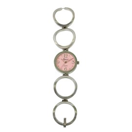 Takeuchi Shoji Rapport Women's Wrist Watch, Silver, Pink, Modern