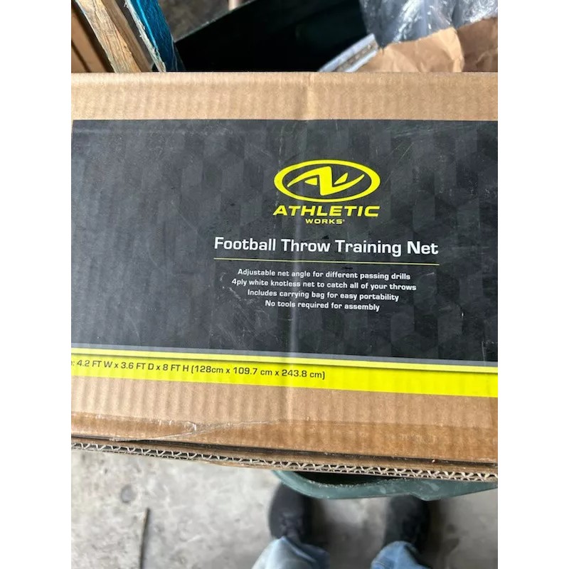 Athletic Works Football Throw Training Net Improve Passing Accuracy Training