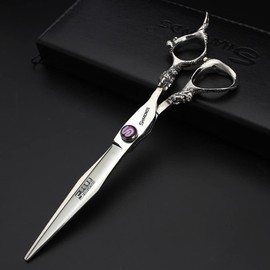 6/7/7.5/8/9 Inch Professional Hair Scissors, Hairdressing Scissors, Cutting Scissors, Dragon Head Handle (Large) (7-Inch 2 Pieces-B)