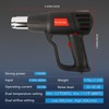 1500W Fast Heating Hot Air Gun with 4 Nozzles, 2-Temp