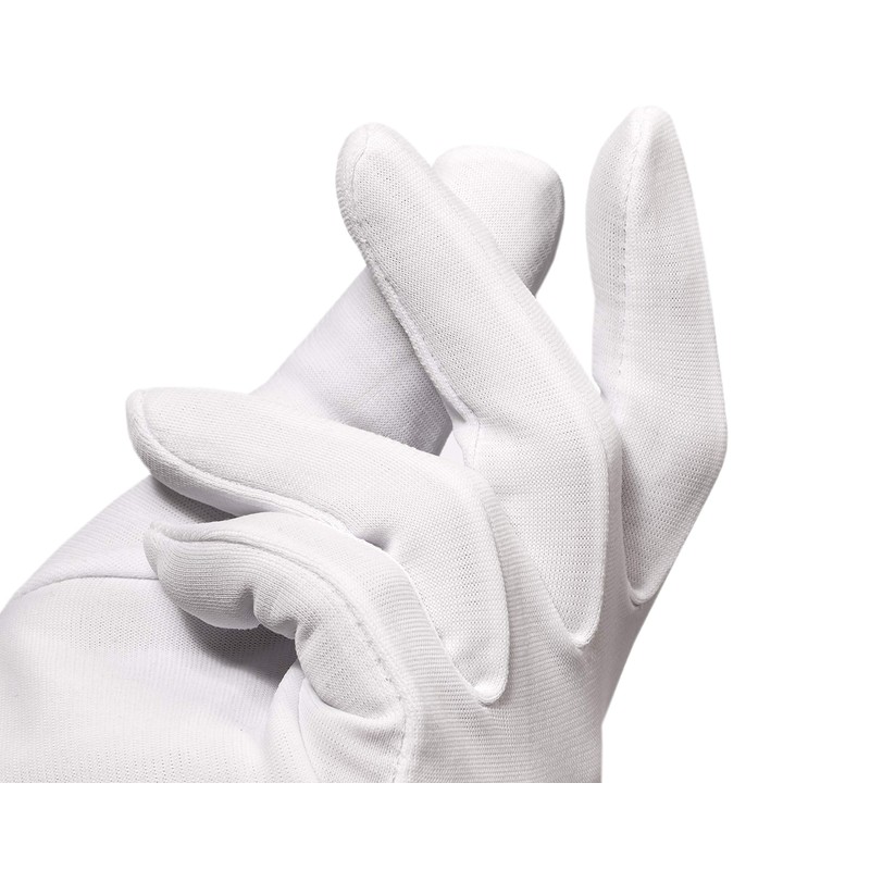Jah Oekotex 1084 Nylon Gloves 12 Pairs Light White Size