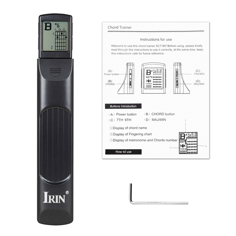 IRIN Pocket Guitar Chord Trainer 6 Fret Portable Practice Tool