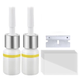 LACHT Windshield Repair Kit, Stone Chip Repair Kit Windscreen 4 Pack Windscreen Repair Kit Glass Repair Kit, for Repairing Scratches, Holes and Star-Shaped Cracks