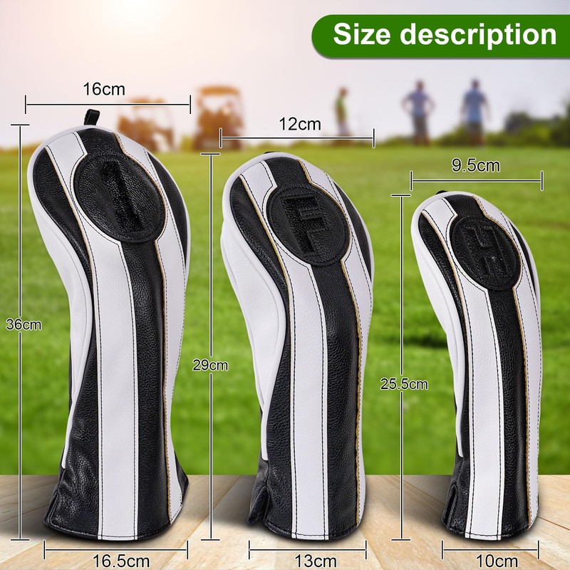Big Teeth Headcovers Golf Headcovers Set of 3 (1FUT) /