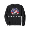 Catturd Lustiger Katzenliebhaber, patriotische Katze, Mutter, Katze, Vater, Haustierbesitzer Sweatshirt