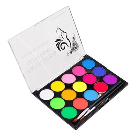 CENPEK Fluorescent Colour Face Paints Children's Make-Up Set for Theatre Make-Up Carnival Make-Up 15 Colours Safe Body Colours