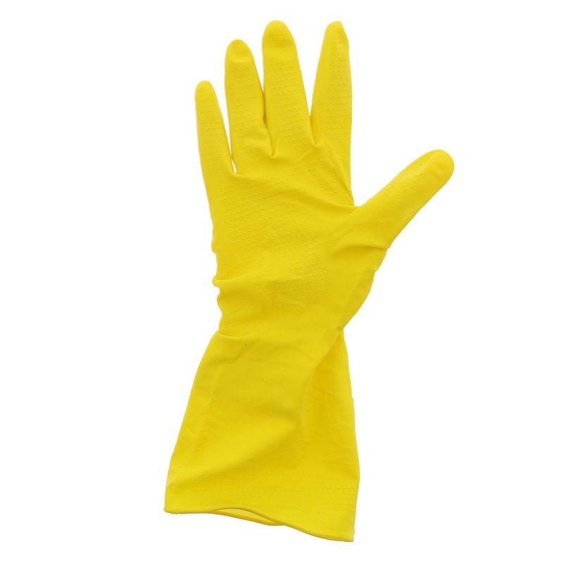 AmerCare Neptune Yellow Household Latex Rubber Gloves