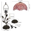 LXHCYOU Tiffany Table Lamp, Stained Glass Desk Light, W12H19 Inch,
