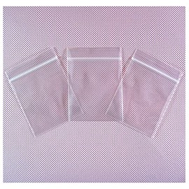 XSY Zip Lock Bags Pack of 100 Outer Size 40 mm x 65 mm Thickness 50 Micron Plastic Bags Zip Resealable Bags for Pack