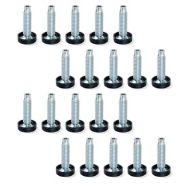 Emuca 2020805 Articulated leveller foot for furniture, M10x30mm, Set of 20 pieces