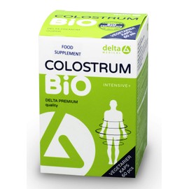 Delta Colostrum Capsules, 100% Organic Capsules, Dietary Supplement, Vegetarian Capsules, Fat-Free, 60 Capsules, Made in Germany