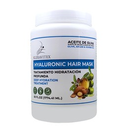 Kleravitex Mascarilla Capilar Con Ácido Hialurónico Formulada Con Una Rica Mezcla De Aceite De Oliva Y Aceite De Jojoba Para Brindar Una Hidratación Intensa Y Duradera Al Cabello Seco O Dañado,