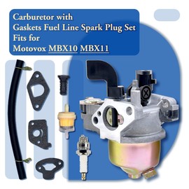 Carburetor Fits for Motovox MBX10 MBX11 79cc 97cc Monster Mega Moto MMB80 80cc MMB105 105cc Mini Pit Bike Go-Kart with Gaskets Fuel Line Filter Spark Plug Carb