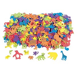 Fabulous Foam Adhesive Animal Shapes - Crafts for Kids and Fun Home Activities