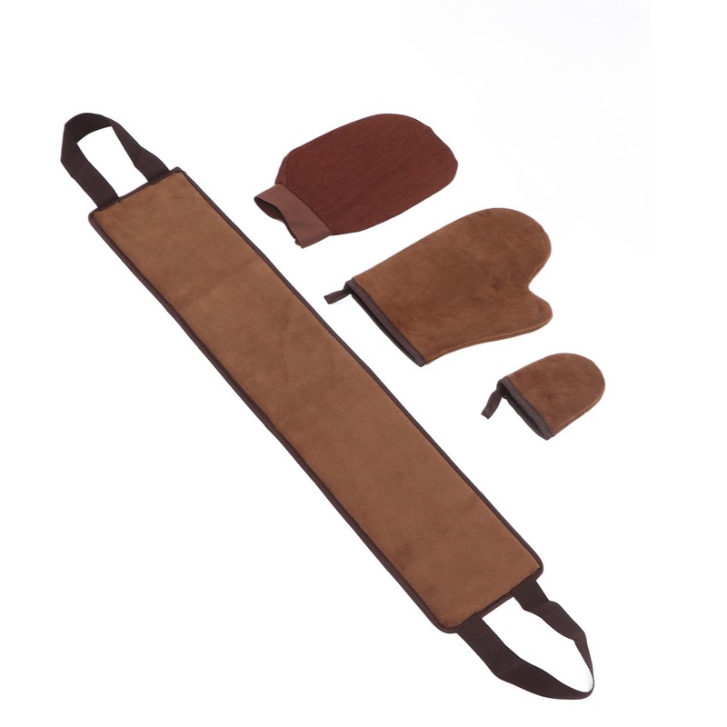 4 Pcs Self Tanner Mitt Tanning Oil Paint Exfoliating Soft