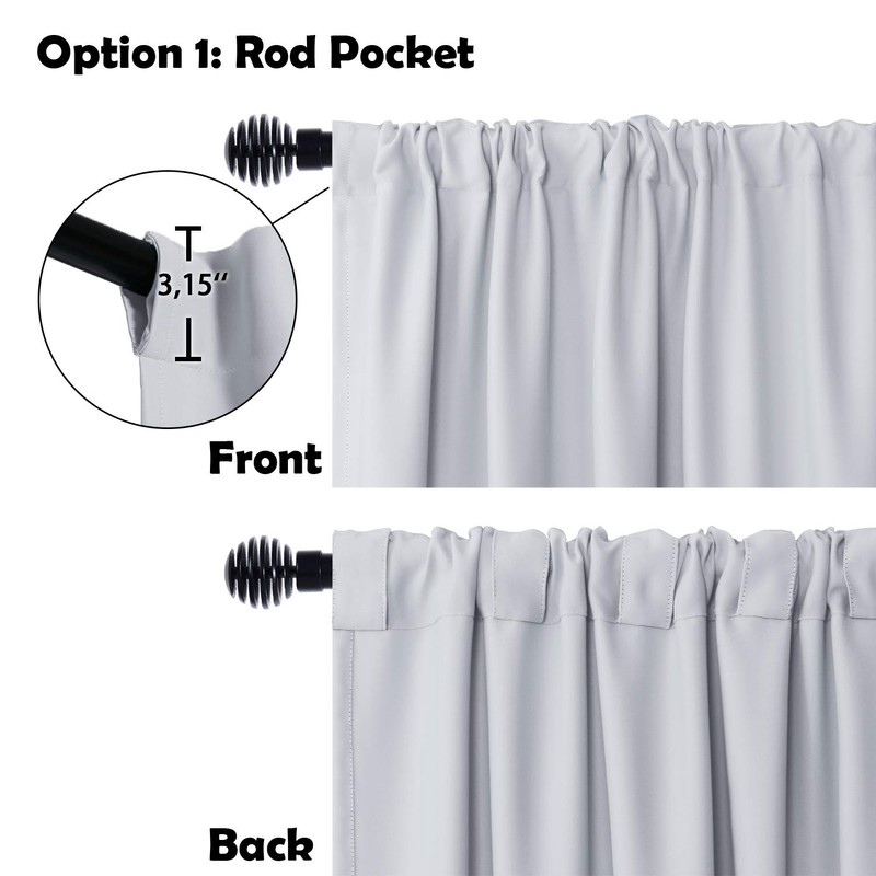 DWCN Patio Sliding Door Curtains - Extra Wide Curtains for