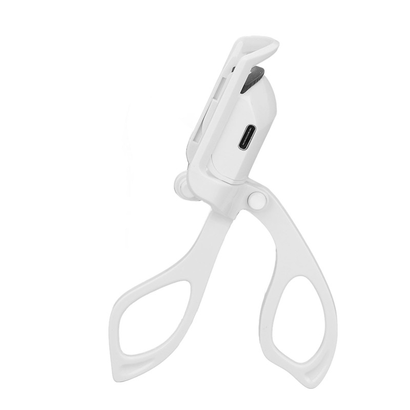 Heated Eyelash Curler USB Chargeable Long Lasting Mini Portable White