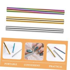 IWOWHERO 3pcs Diy Manicure Tool Gold Magnet Hoop for Cat Eye Nail Art Nail Supplies