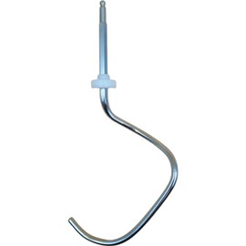 NaschLager Dough Hook S Shape Stainless Steel Compatible with Bosch MUM4 MUM44 MUM4405 MUM4427 ProfiMixx 44 46 47 Replacement Part 00080060 Length 190 mm Diameter 19.7 mm Hex Shank Food Processor